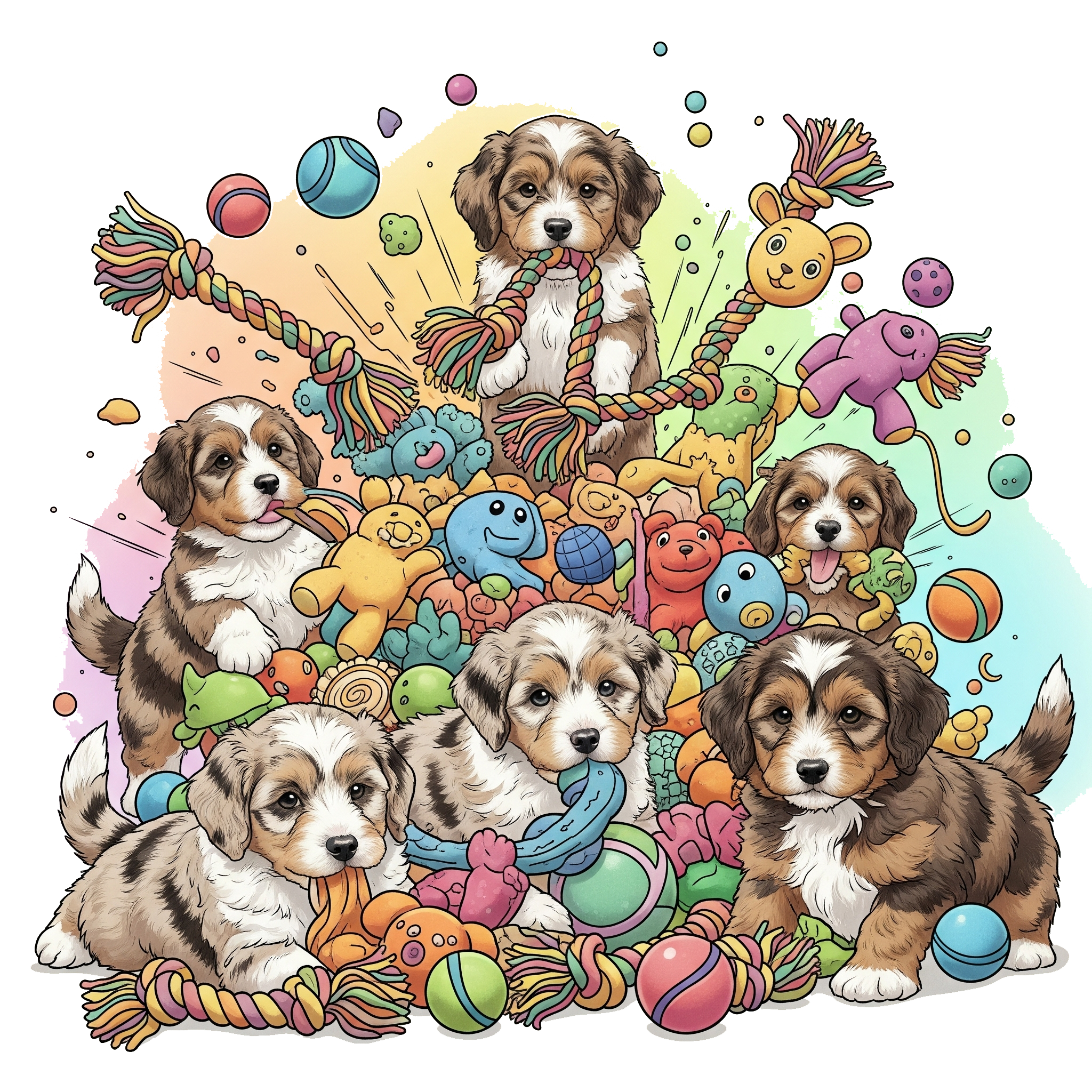 Doodle Dandy Bernedoodle puppy