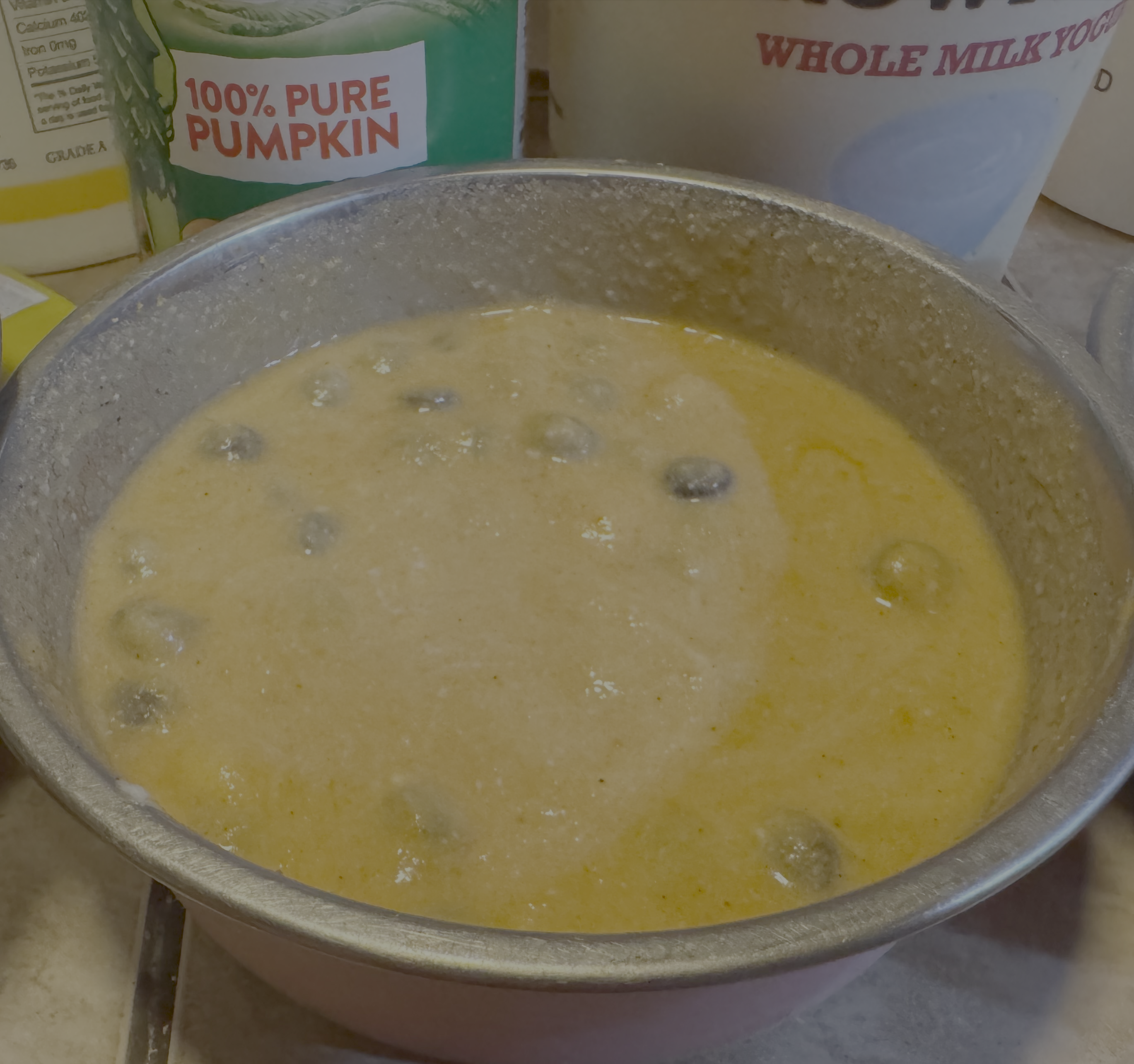 Final prepared meal ready to serve to puppy